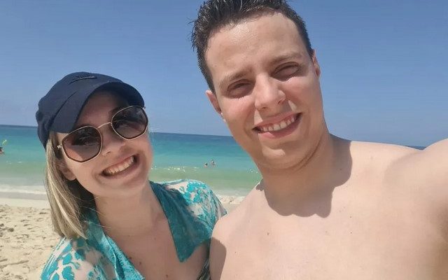 Foto tirada no dia anterior ao acidente na Republica Dominicada, pelo casal que mora em Praia Grande — Foto: Arquivo pessoal