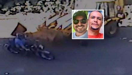 Acusado usou uma retroescavadeira para atropelar vítima em uma motocicleta. Foto: Reprodução/EPTV