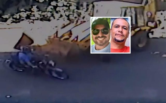 Acusado usou uma retroescavadeira para atropelar vítima em uma motocicleta. Foto: Reprodução/EPTV