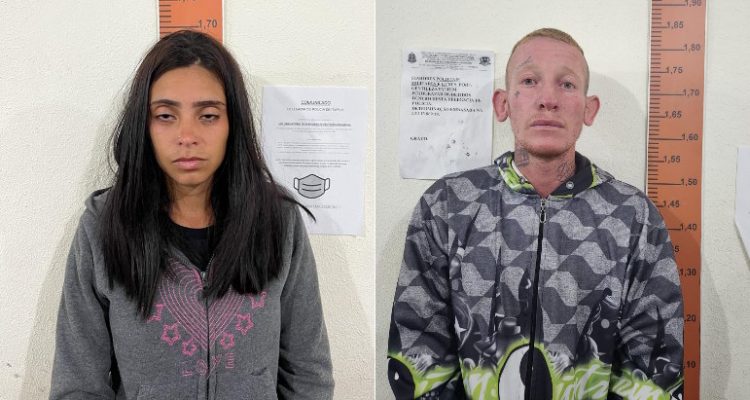 Aline Nascimento Santos e Gabriel de Sousa Hyppolito. MONTAGEM/DIVULGAÇÃO/POLÍCIA CIVIL