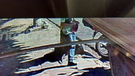 Ladrão foi flagrado por câmeras de segurança, cometendo o furto. Foto: DIVULGAÇÃO