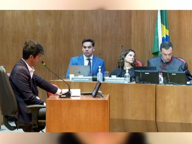 Em júri, engenheiro diz que tenta entender por que matou Cecília: 'Peguei o pescoço dela, apertei muito forte. Foto: Reprodução/TV Globo