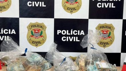 Polícia Civil cumpriu mandados de busca e apreensão em São José do Rio Preto (SP), durante operação que investiga lavagem de dinheiro — Foto: André Modesto/TV TEM