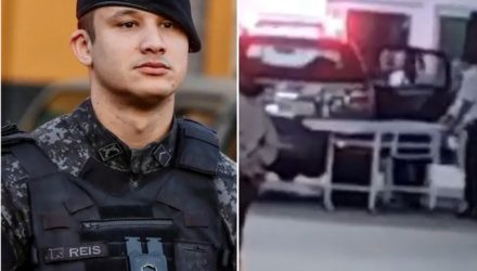 Policial da Rota morre e outro fica ferido em comunidade de Guarujá — Foto: Plantão Guarujá