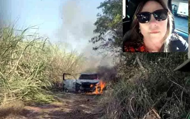 Nilcéia Garcia de Lima, de 56 anos, que teve 50% do corpo queimado ao ter o carro incendiado na zona rural de Araçatuba. Foto: Divulgação