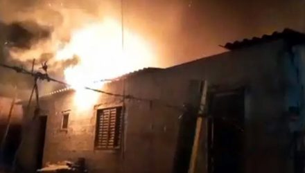 Homem incendiou a casa da ex-esposa em Pacaembu (SP) — Foto: Folha Regional Pacaembu