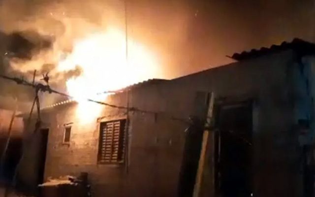 Homem incendiou a casa da ex-esposa em Pacaembu (SP) — Foto: Folha Regional Pacaembu