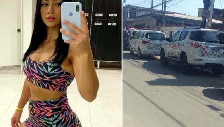 Mulher foi morta pelo ex-marido após discussão na casa dela, em São Vicente (SP) — Foto: Imagens cedidas pela página Vivendo na Baixada