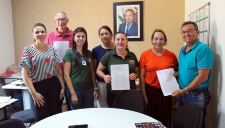 Uma reunião entre a secretária de Saúde Maristela Marinho e membros do clube formalizou a realização da campanha, ainda sem data para acontecer. Foto: Secom/Prefeitura