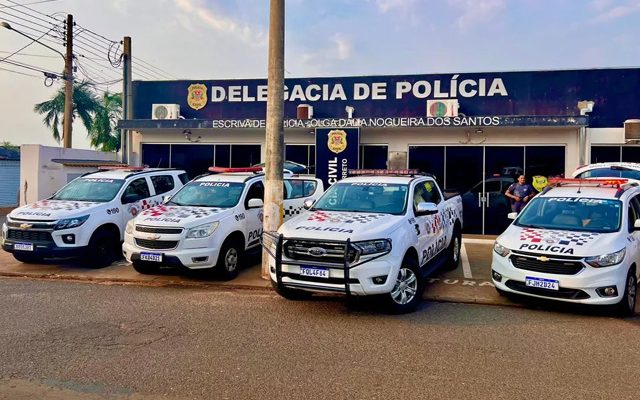 Delegacia de Polícia Civil em Pereira Barreto (SP) — Foto: Gaeco/Divulgação