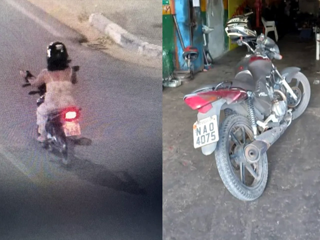 Assessora de Telmário na moto um dia antes do crime, segundo a Polícia Civil — Foto: Reprodução