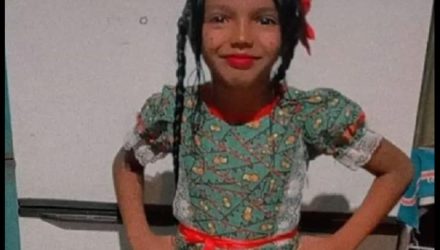 Alici Geovanna Moreira da Fonseca, de 8 anos, morreu atropelada por um ônibus de estudantes. Foto: Redes sociais