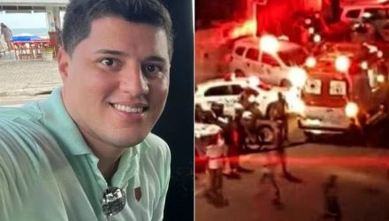 Assassinato de Thiago aconteceu na Rua Caraguatatuba, em Guarujá — Foto: Reprodução