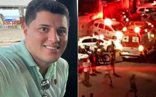 Assassinato de Thiago aconteceu na Rua Caraguatatuba, em Guarujá — Foto: Reprodução