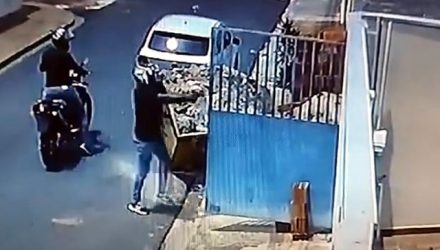 Câmeras de segurança flagraram o homicídio. Foto: Reprodução