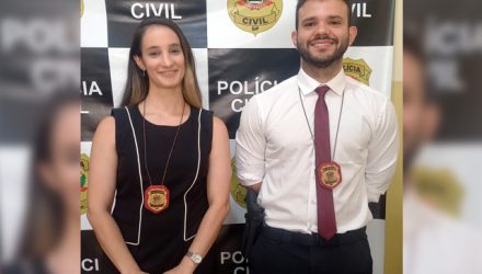Dra. Joseth Garcia Erustes, 33 anos, e Dr. Flávio Soares Alves Miranda, 32 anos. Foto: Geisa Prates
