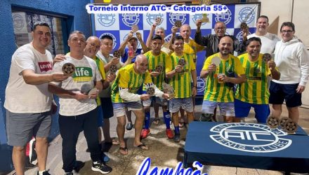 Equipe do Apoio Rural foi a grande campeã do Torneio Interno do ATC na categoria 55+ ao vencer nas penalidades o GPinheiro Advocacia